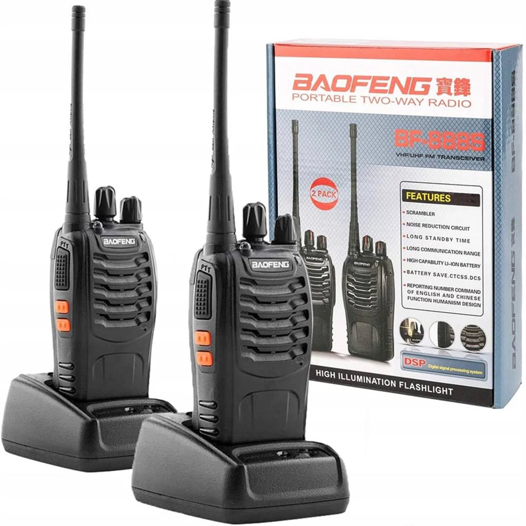 Baofeng BF-888S walkie-talkie, 16 PMR csatornán programozható