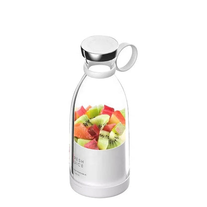 AOVO Fresh Juice hordozható turmixgép 350 ml, hordozható, akkumulátor, vezeték nélküli töltés, öntisztító, 50 W teljesítmény, fehér