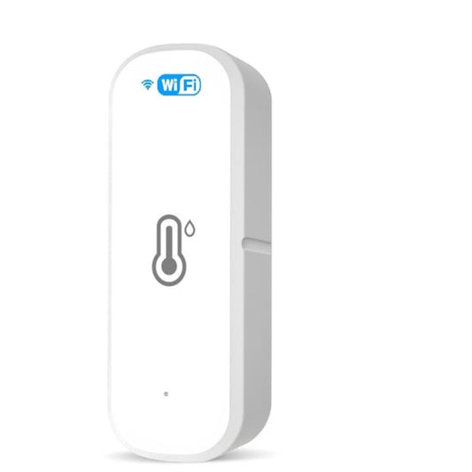 AOVO Hőmérséklet/páratartalom érzékelő, WiFi 2.4G, kompatibilis a Tuya/SmartLife/Alexa/Echo/Google Assistant, fehér