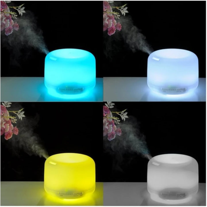 AOVO Aromaterápiás diffuzor ultrahangos rezgéssel 7 LED-es lámpával - 300 ml