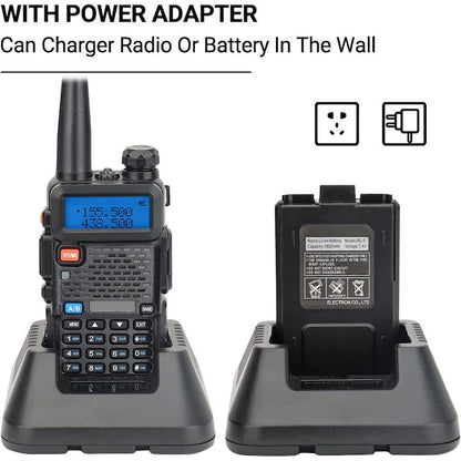 Baofeng UV-5R Kézi Adóvevő Walkie Talkie 2DB