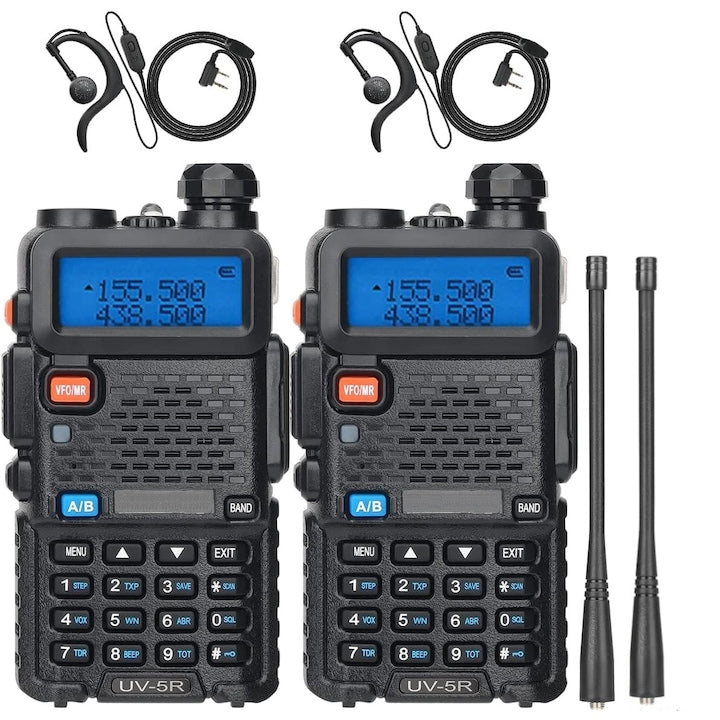 Baofeng UV-5R Kézi Adóvevő Walkie Talkie 2DB